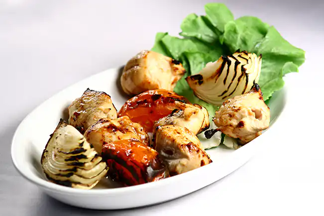 Michui de frango e kafta